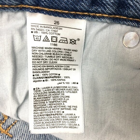 NEW Old Navy Women's Jeans Slouchy Straight Leg Crop Distressed Light Wash 26 - Picture 9 of 11